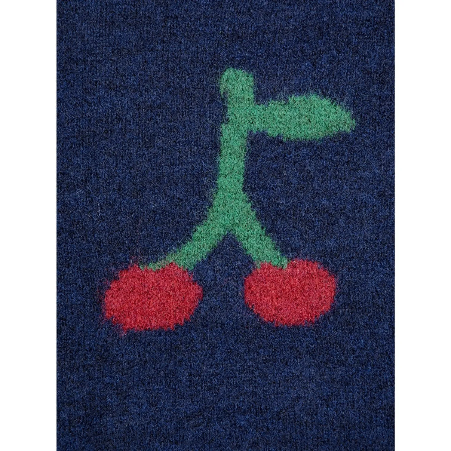 Bobo Choses Navy Blue Bobo Cherry All Over Turtle Neck Jumper