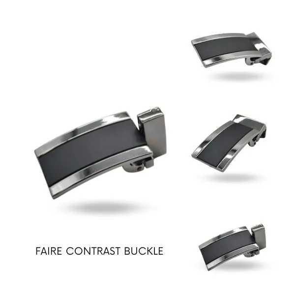 BRAKEN- Mens Black matte & glossy Reversible Belt & select your own Buckle