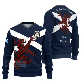 Brodie Tartan Lion Rampant Ugly Sweater Proudly Display Your Heritage with Alba Gu Brath and Clan Name