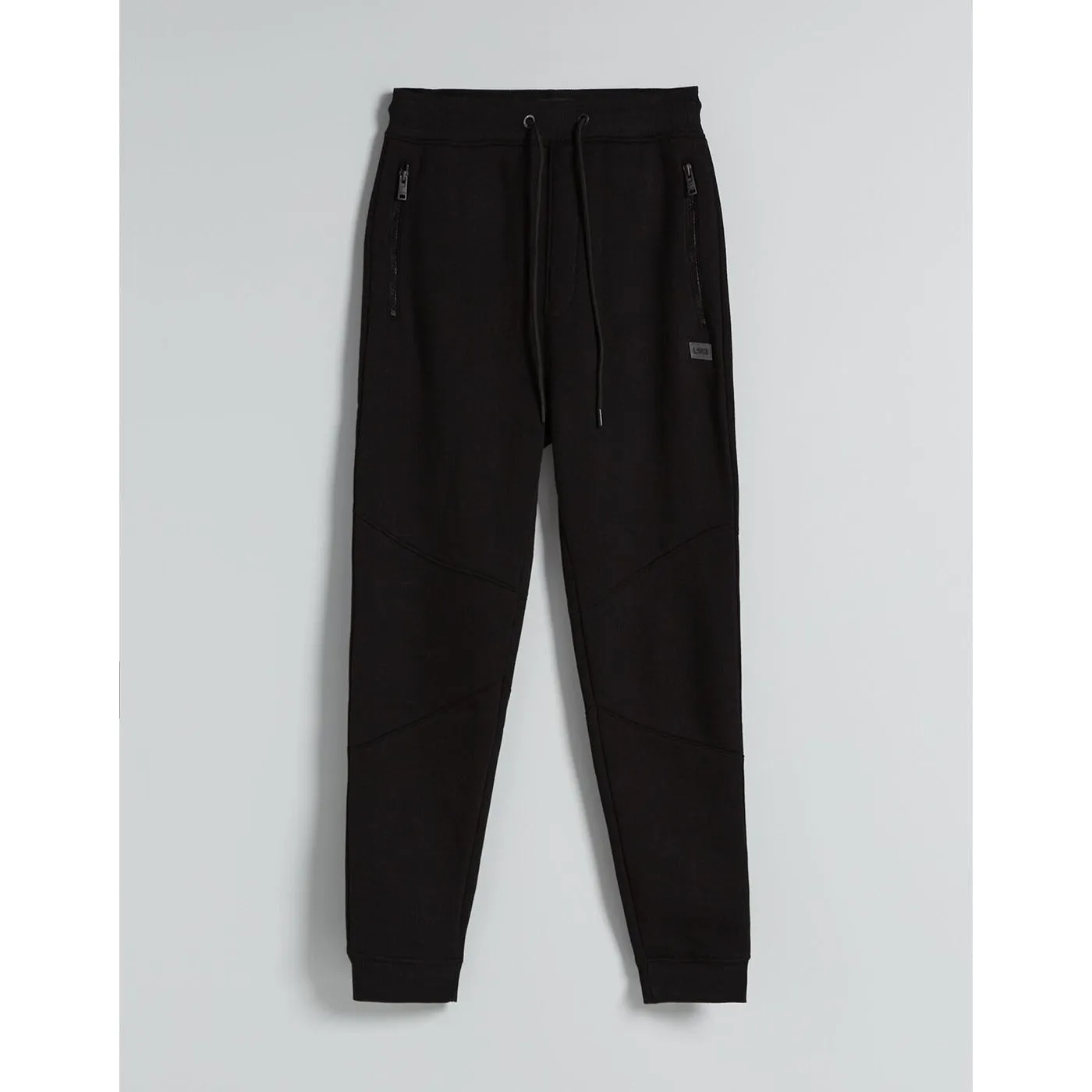 BSK Black Joggers with Zip