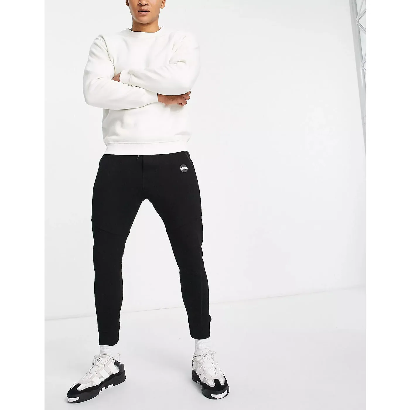 BSK Black Slim Skinny Joggers