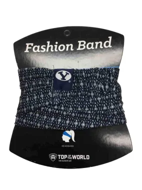 BYU Cougars TOW Women's Navy & Gray Ultra Soft Kitty Fashion Headband