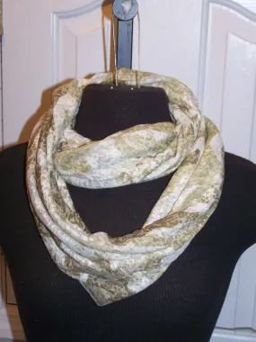 Camouflage Burnout Infinity Scarf