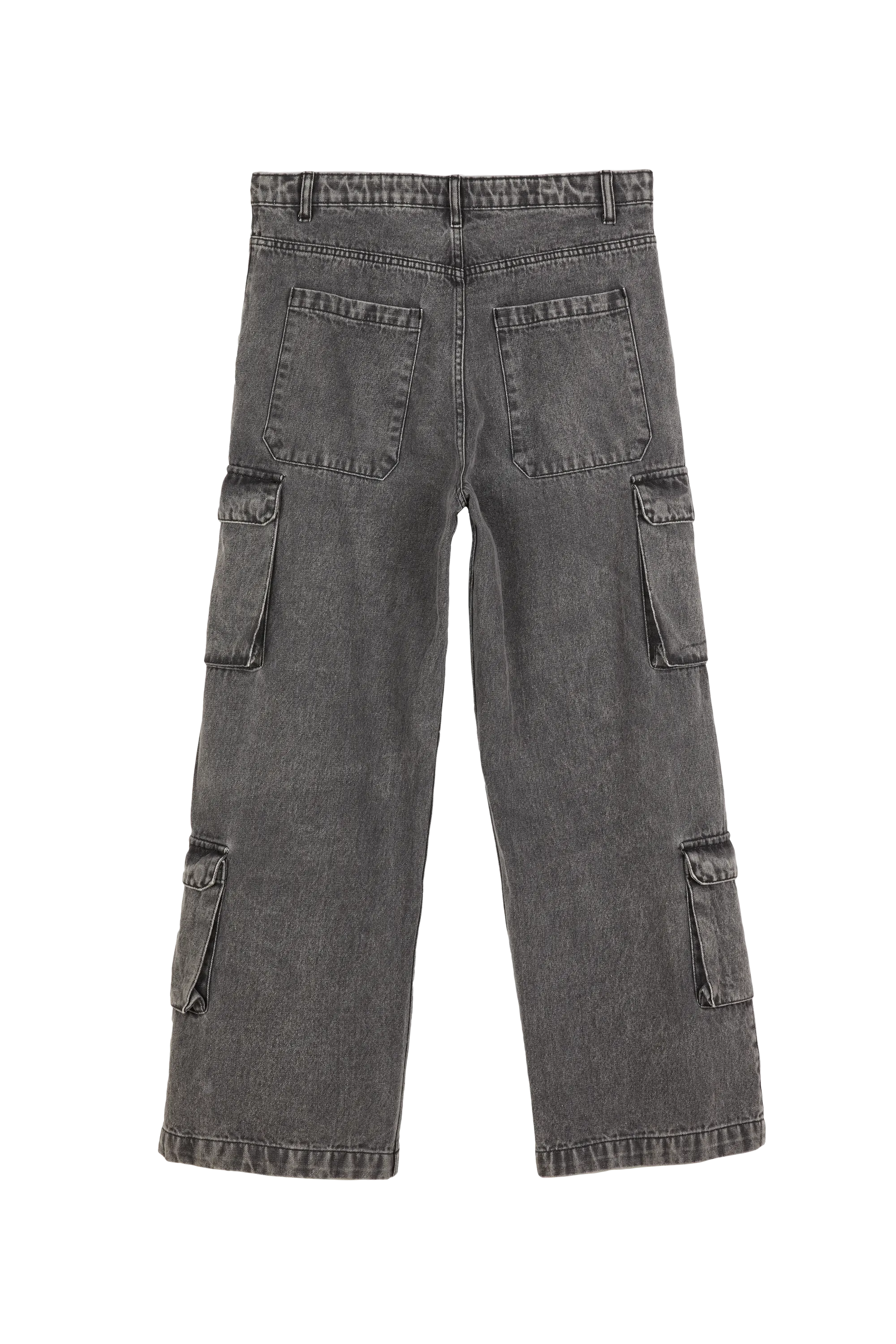 CARTER Snow Black - Large Fit Cargo Pants