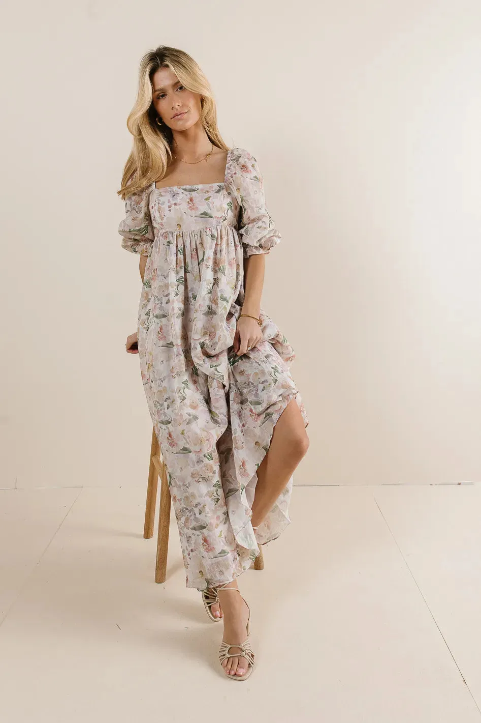 Chasing A Feeling Dress in Blush - FINAL SALE