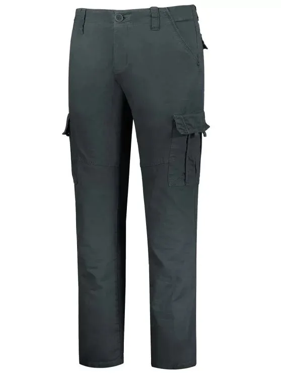 Chic Straight Cargo Pants with Flap Pockets