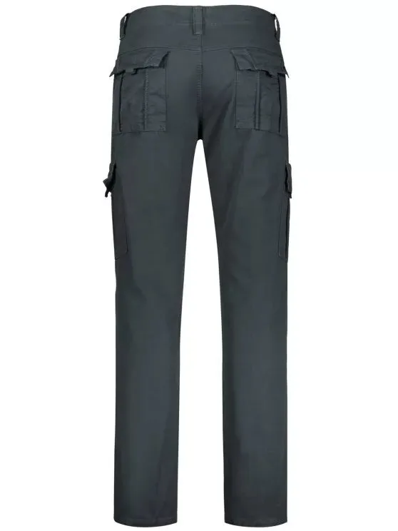 Chic Straight Cargo Pants with Flap Pockets