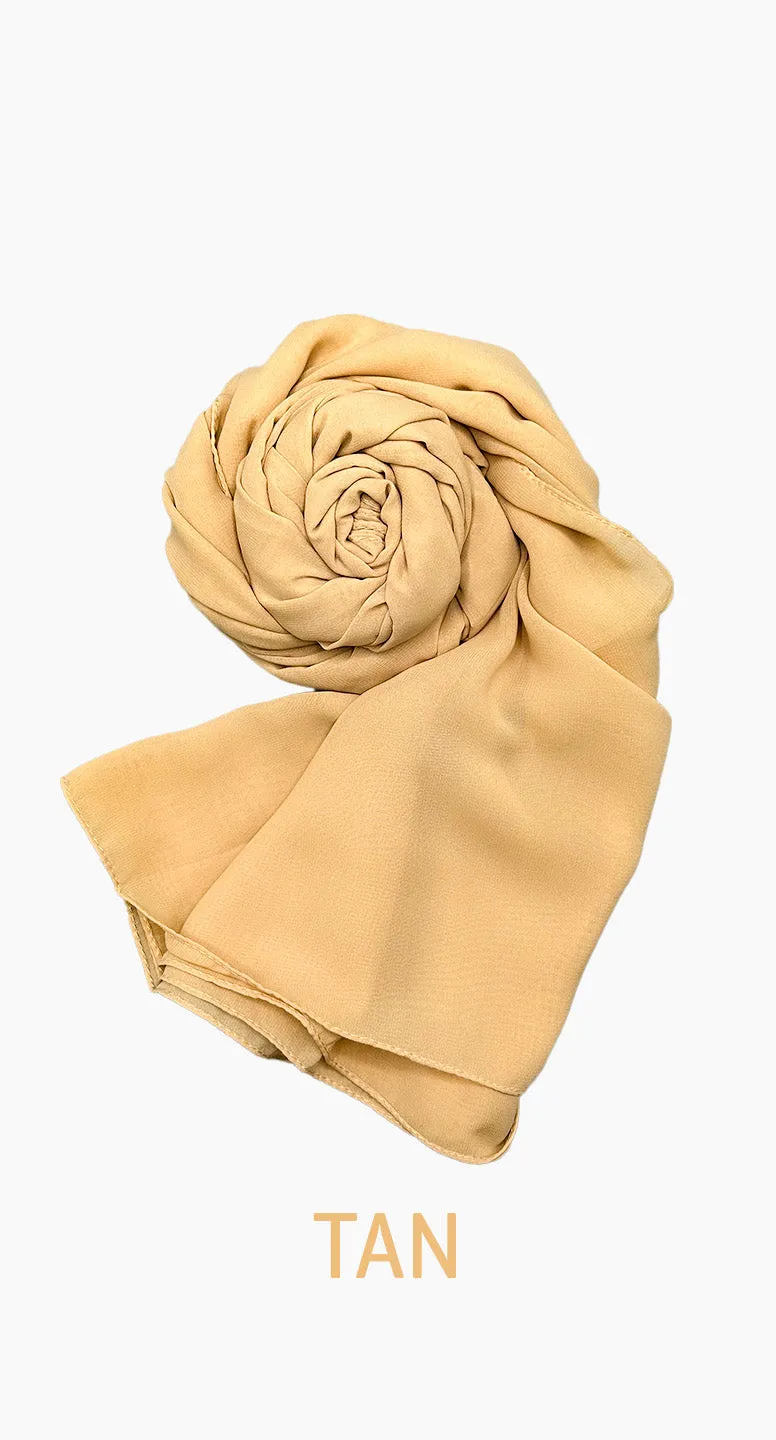 Chiffon Square satin scarf - amiiraa