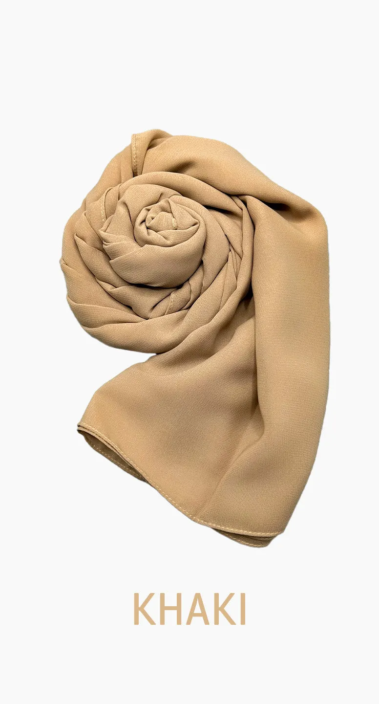 Chiffon Square satin scarf - amiiraa