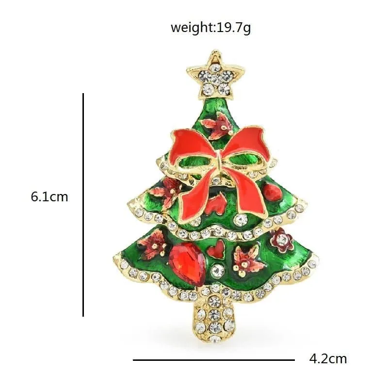 Christmas Tree Brooches