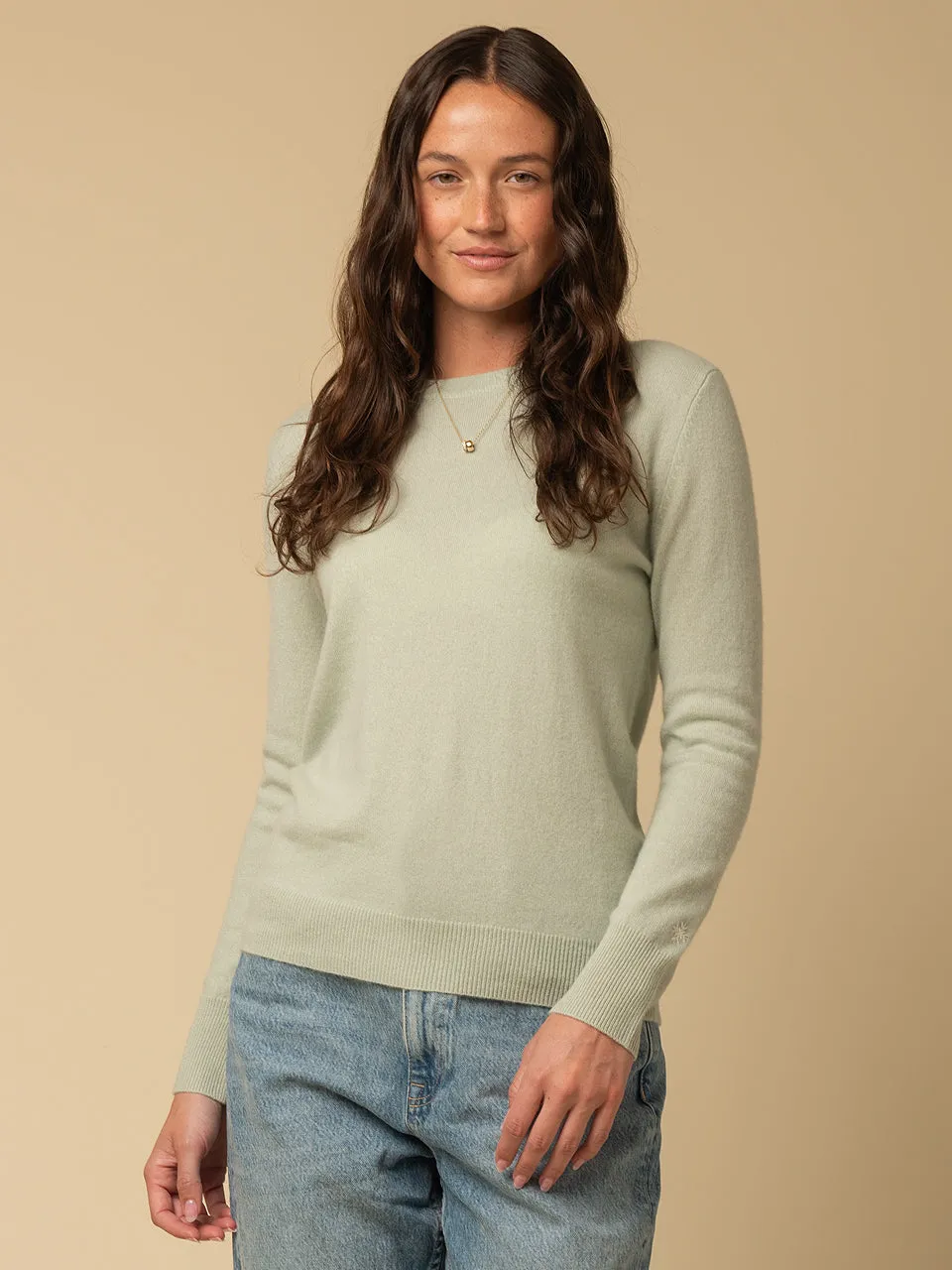 Classic Crew Neck Sweater_Pistachio