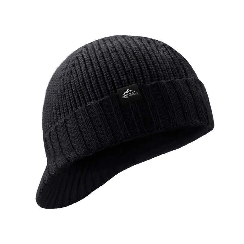 Comfortable Elastic Beanie Short Brim Knitted Hat