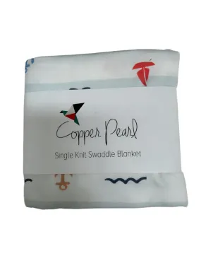 Copper Pearl Knit Swaddle Blanket - Boat & Anchor