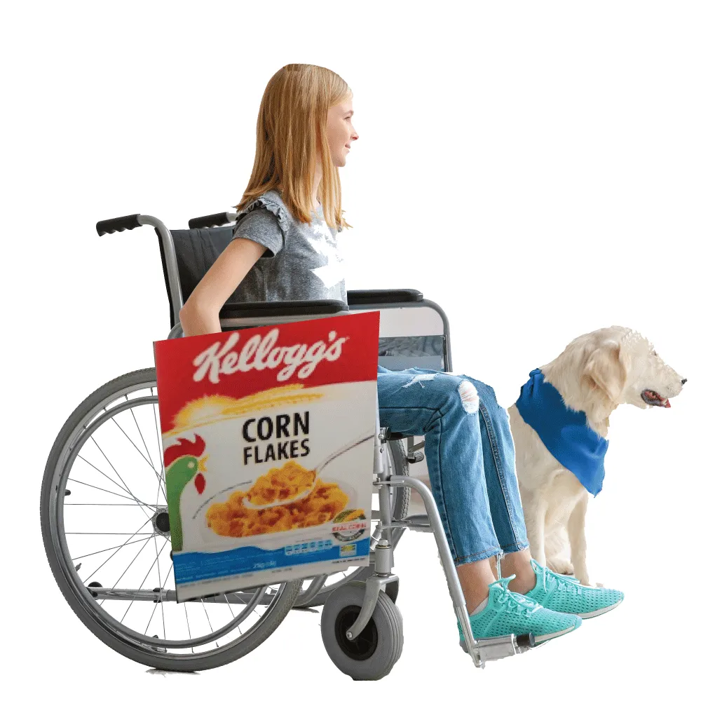 Corn Flakes Lookalike Box Wheelchair Costume Child's