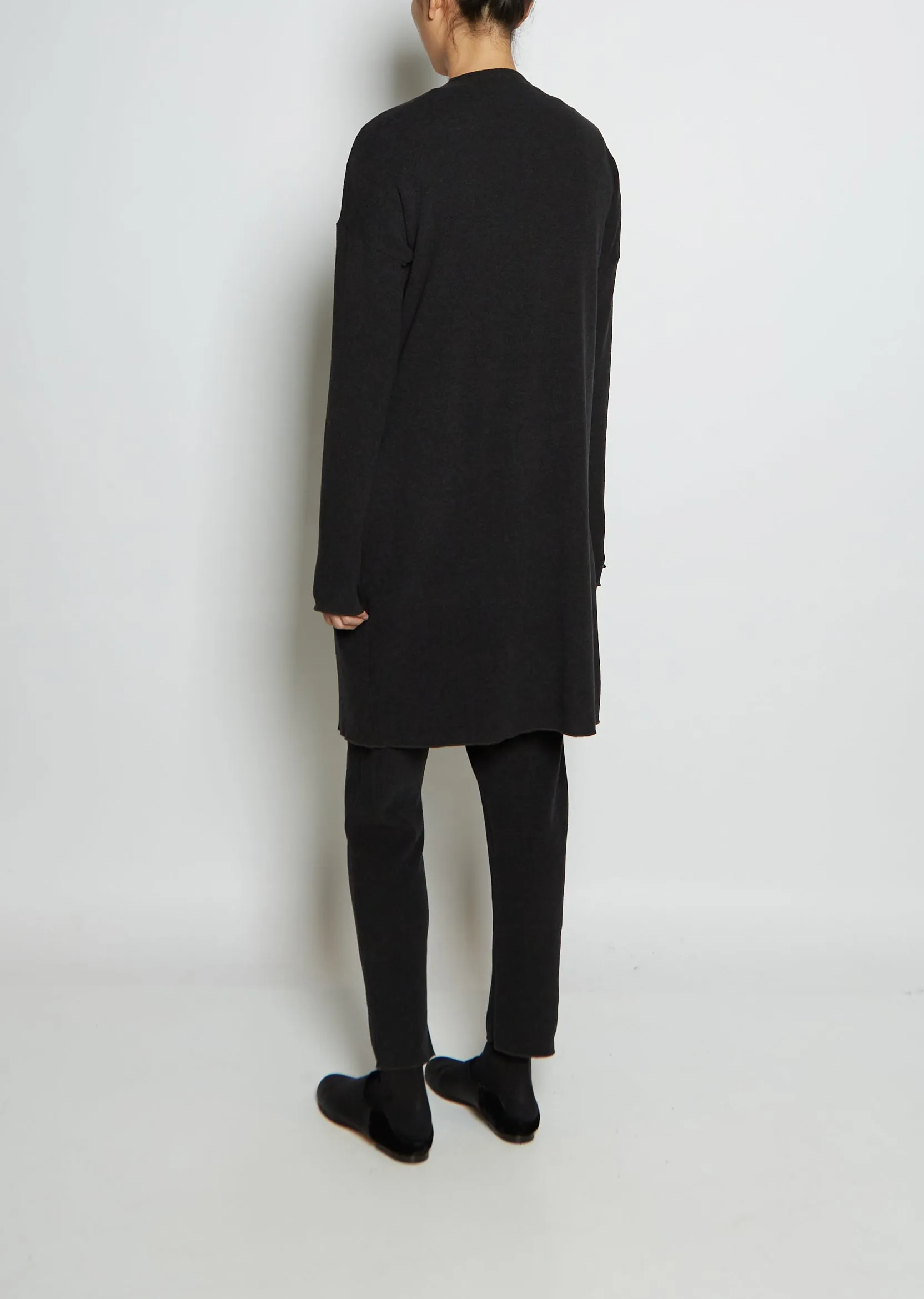 Cotton Blend Jersey Mid-Length Cardigan JP