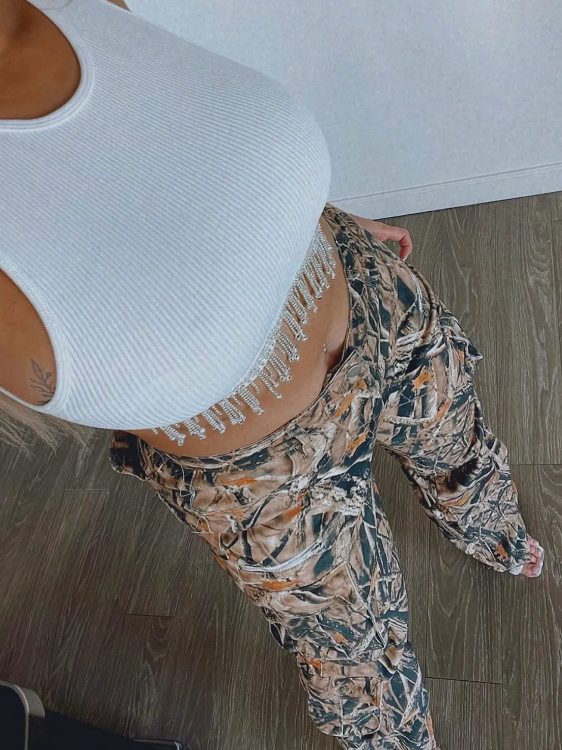 Crystal Cargo Pants (Camo)