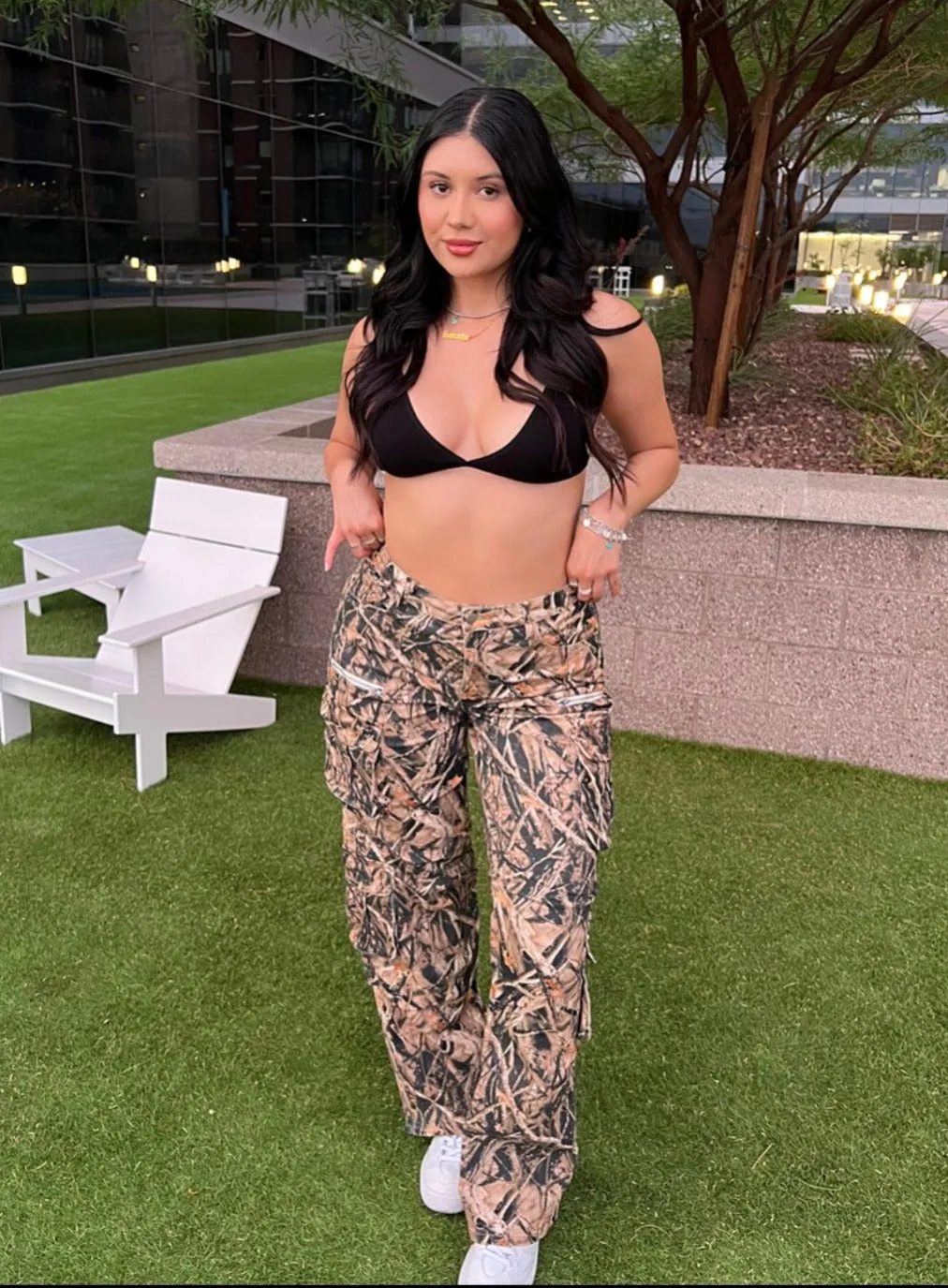 Crystal Cargo Pants (Camo)