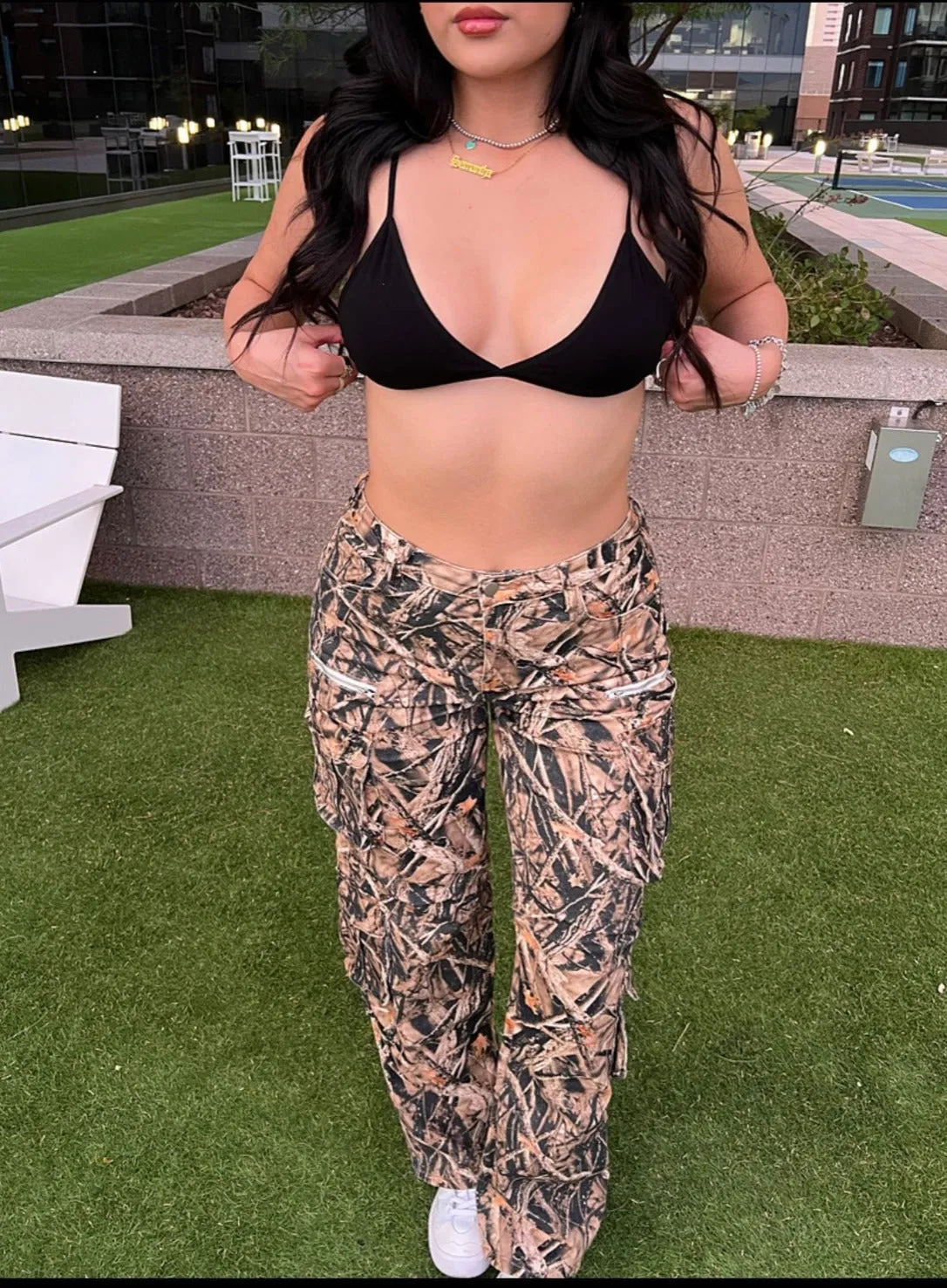 Crystal Cargo Pants (Camo)