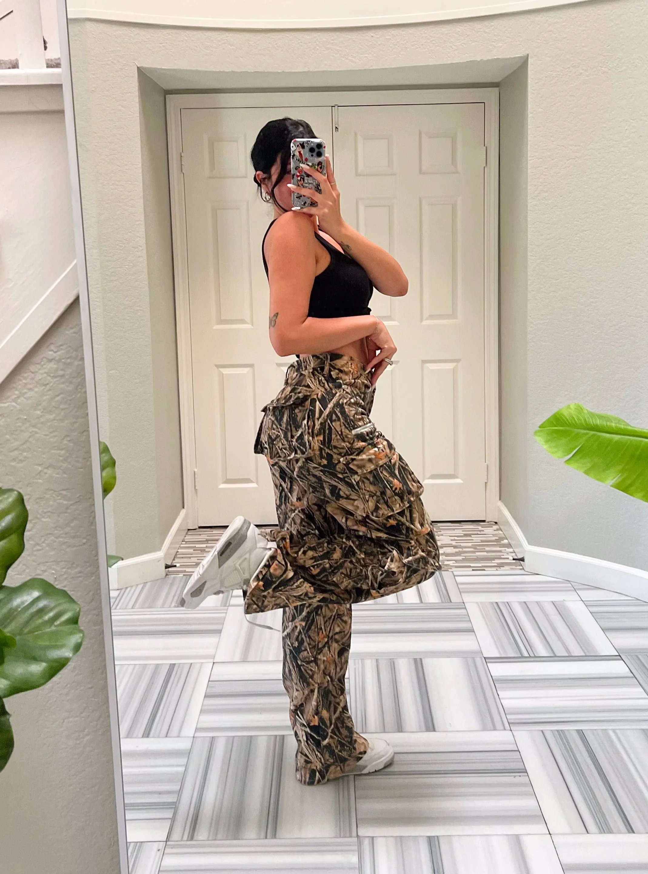 Crystal Cargo Pants (Camo)