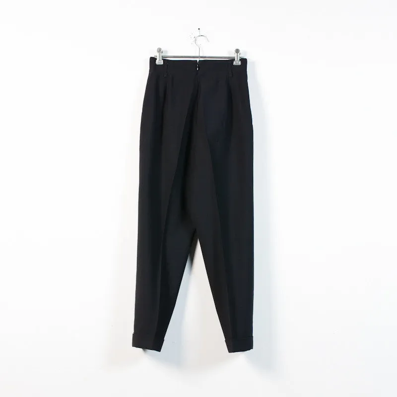 cuffed wool trousers