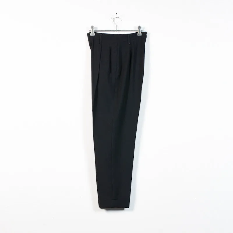 cuffed wool trousers