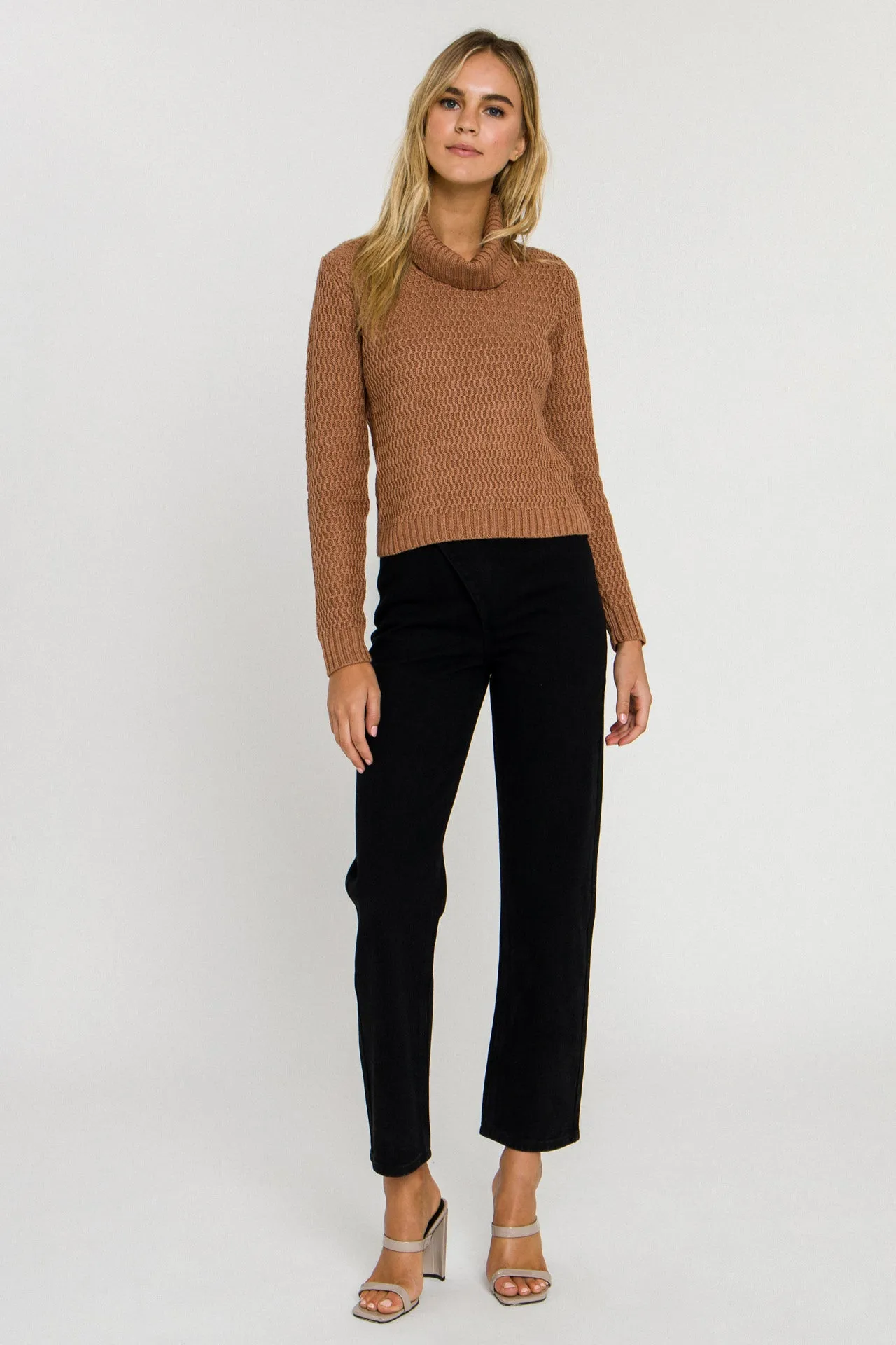 Cut-Out Neck Sweater