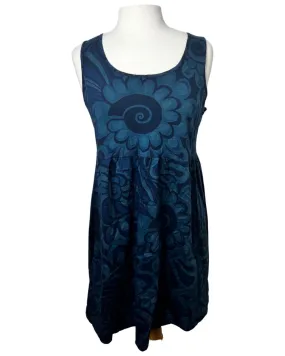 Dark Navy Cotton BabyDoll Dress