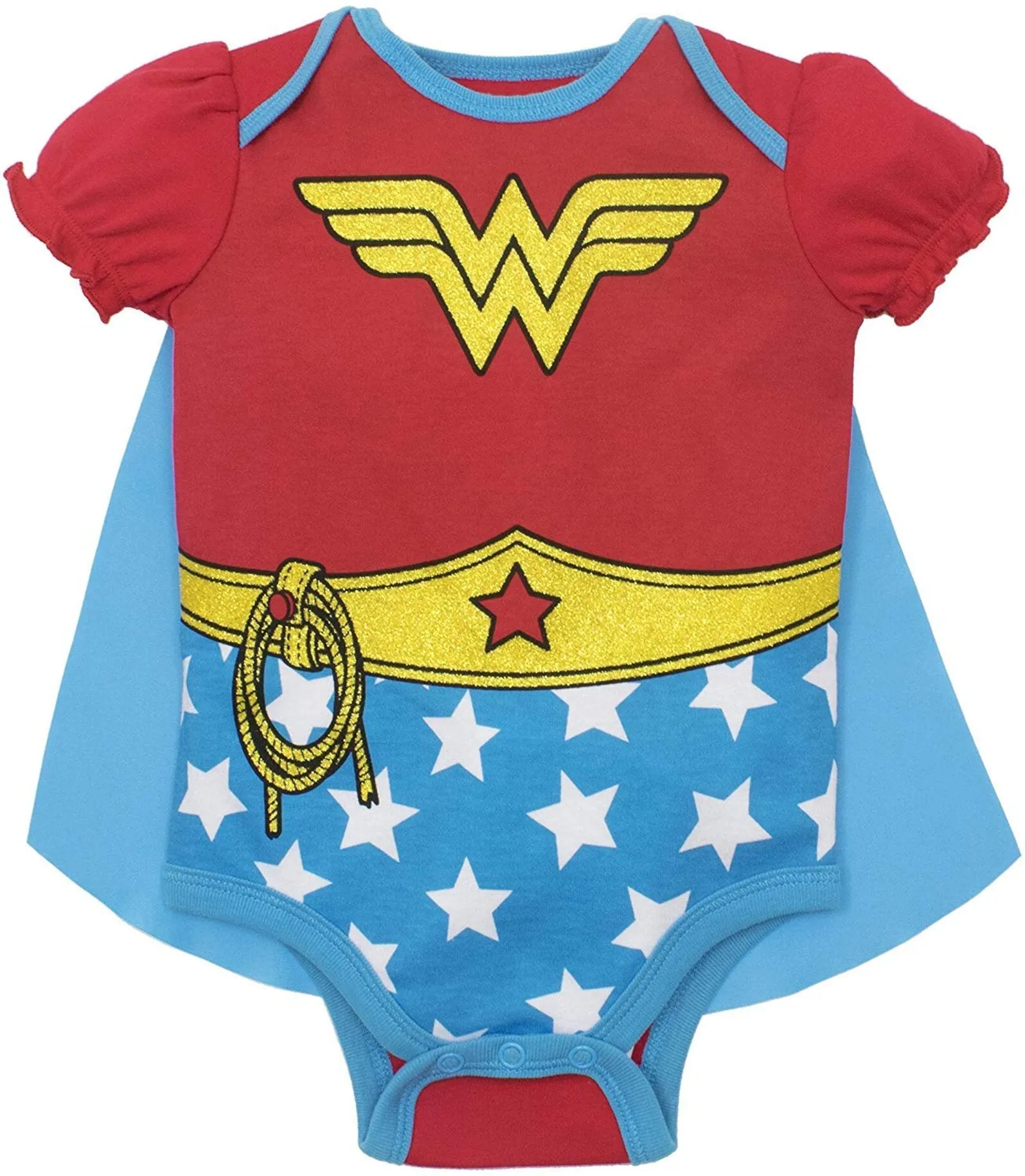 DC Comics Justice League Wonder Woman Bodysuit and Cape