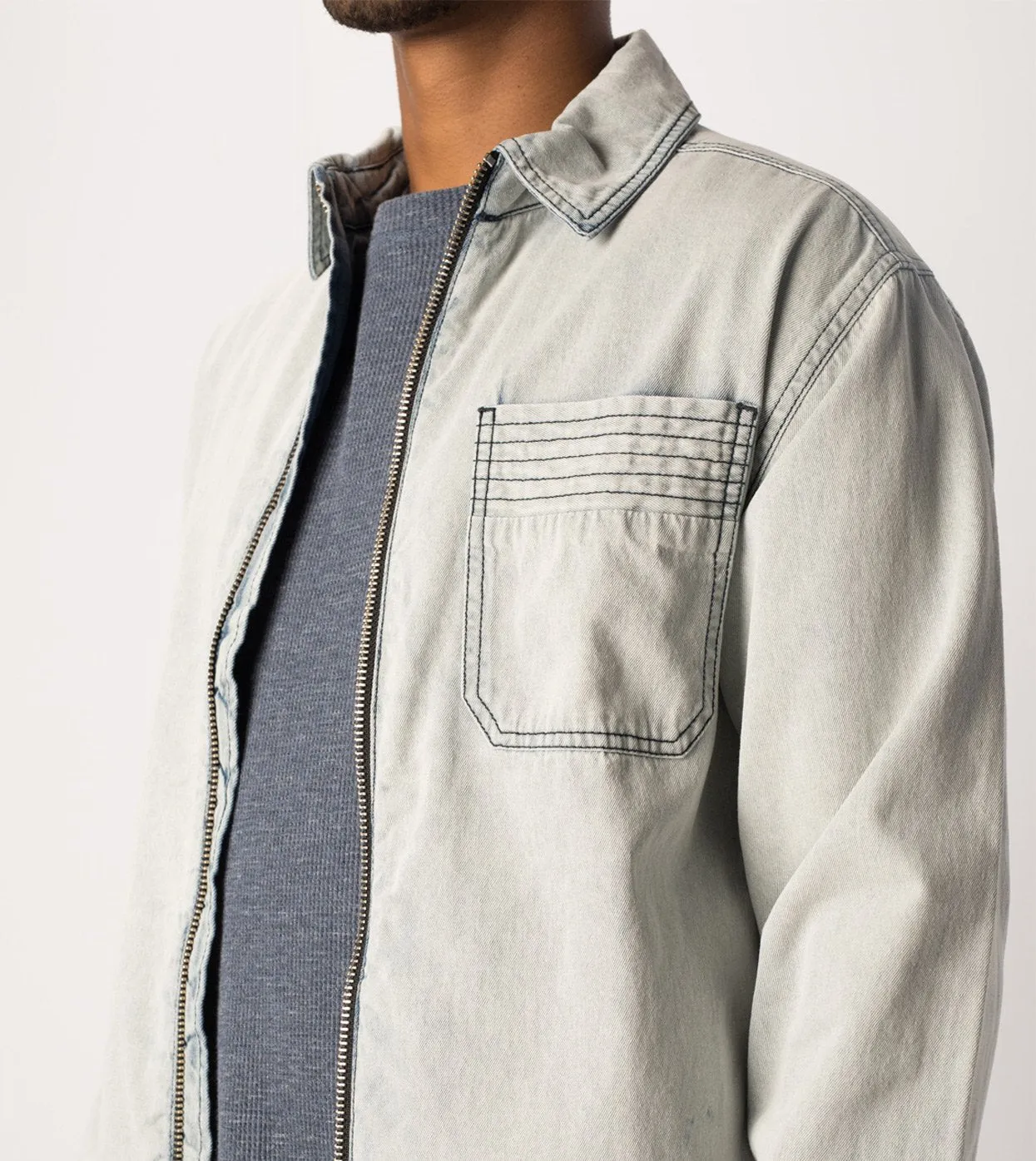 Denim Overshirt Blonde Wash