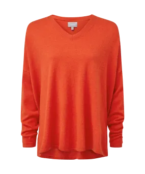 Devon Merino Jumper - Tangerine