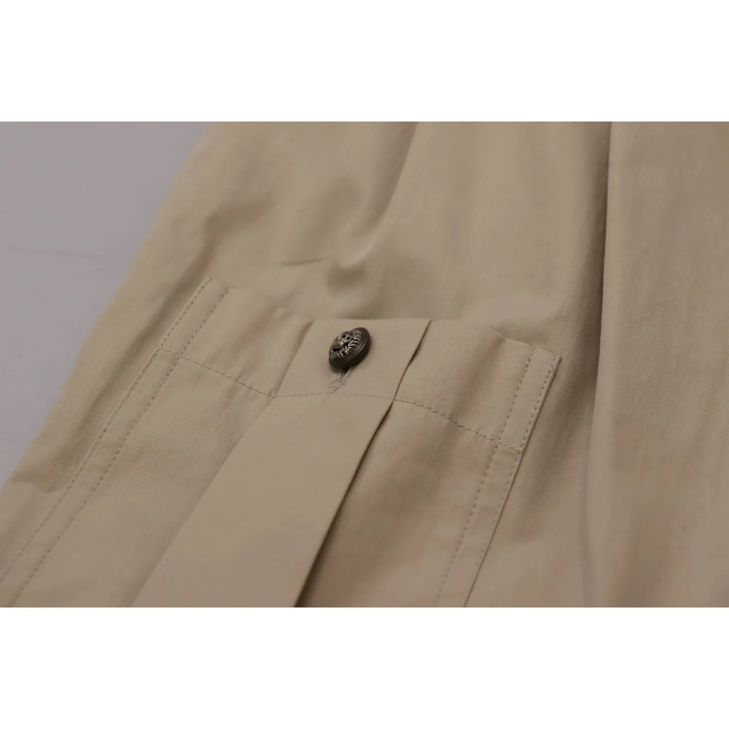 Dolce & Gabbana Elegant Beige Cotton Trousers