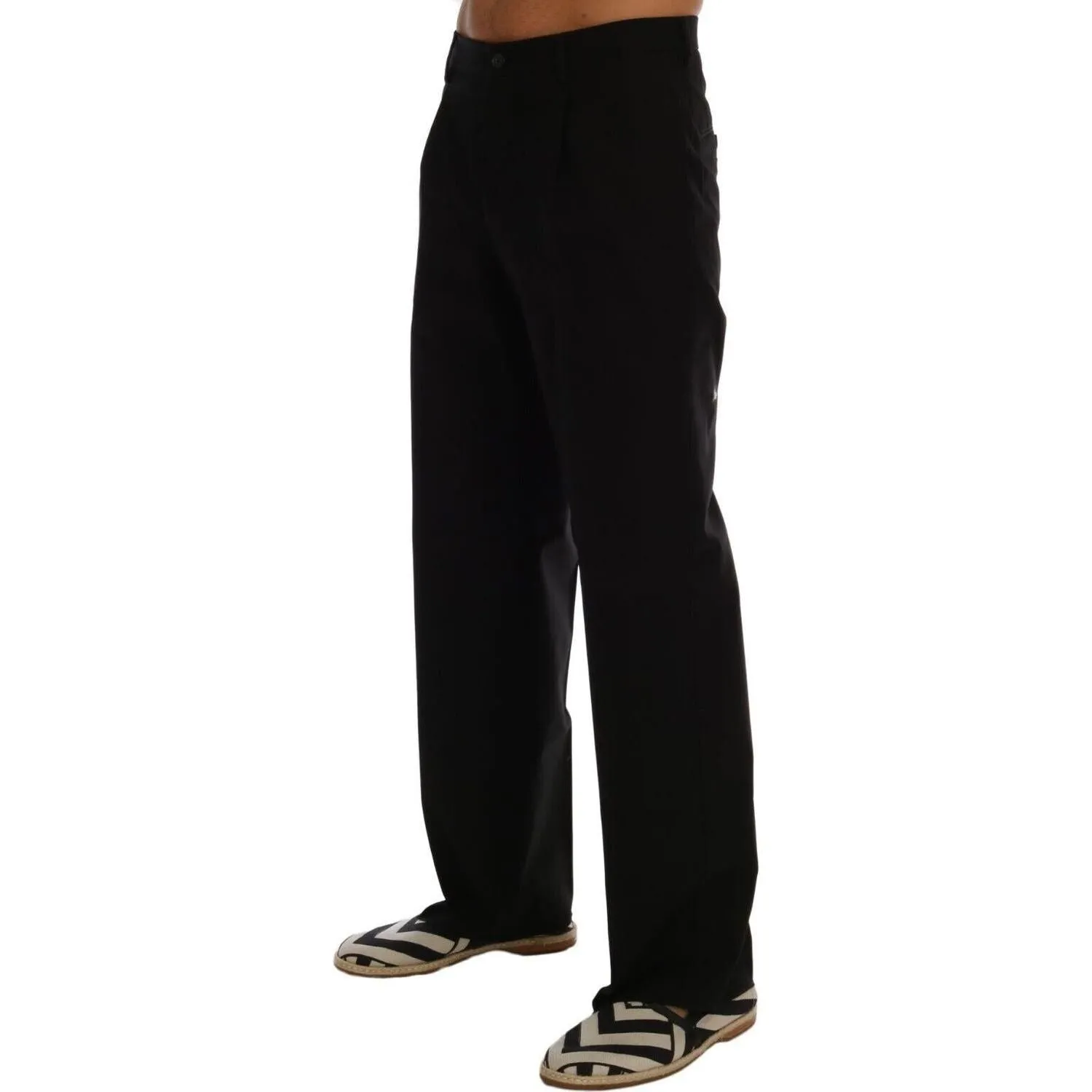 Dolce & Gabbana Elegant Black Cotton Stretch Pants