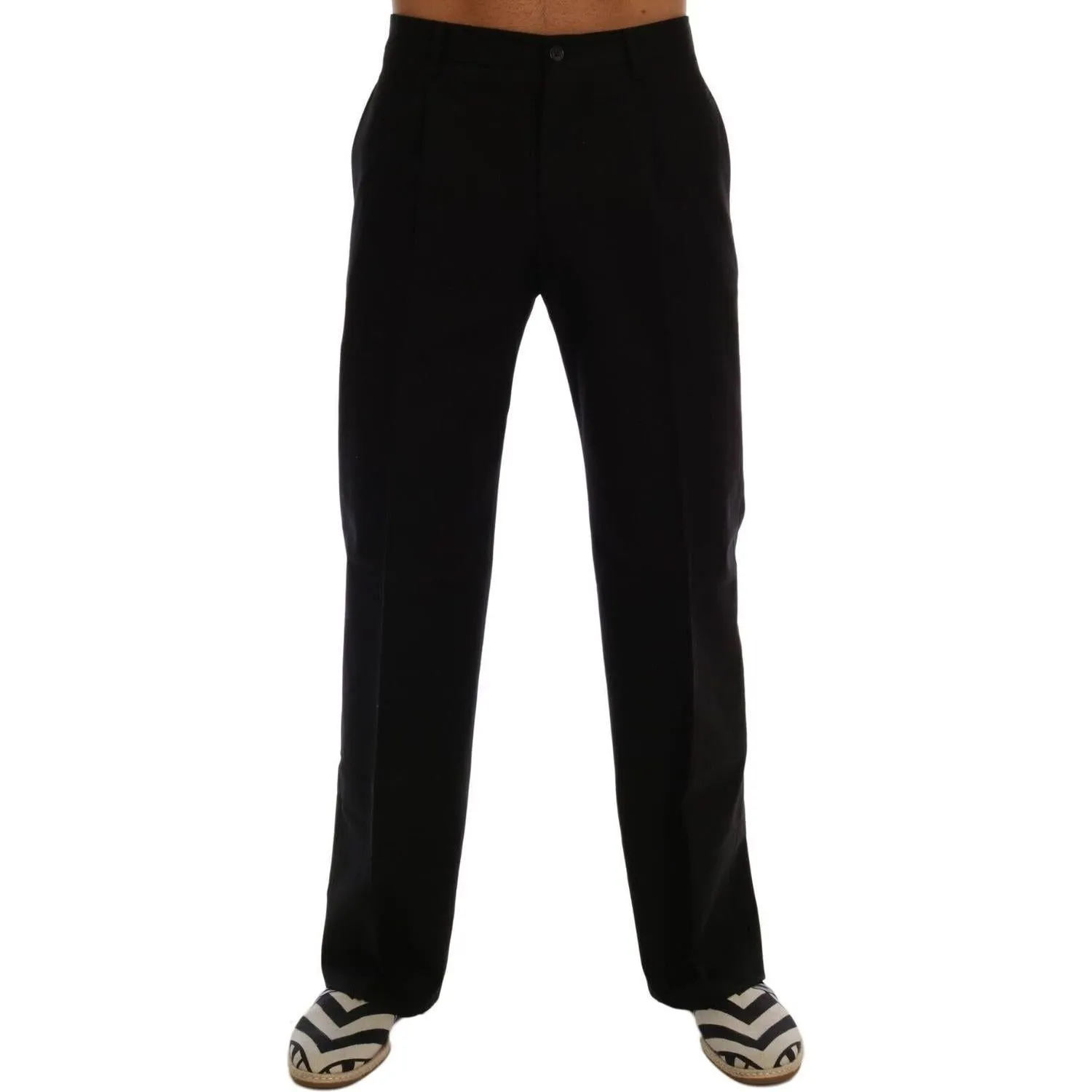 Dolce & Gabbana Elegant Black Cotton Stretch Pants