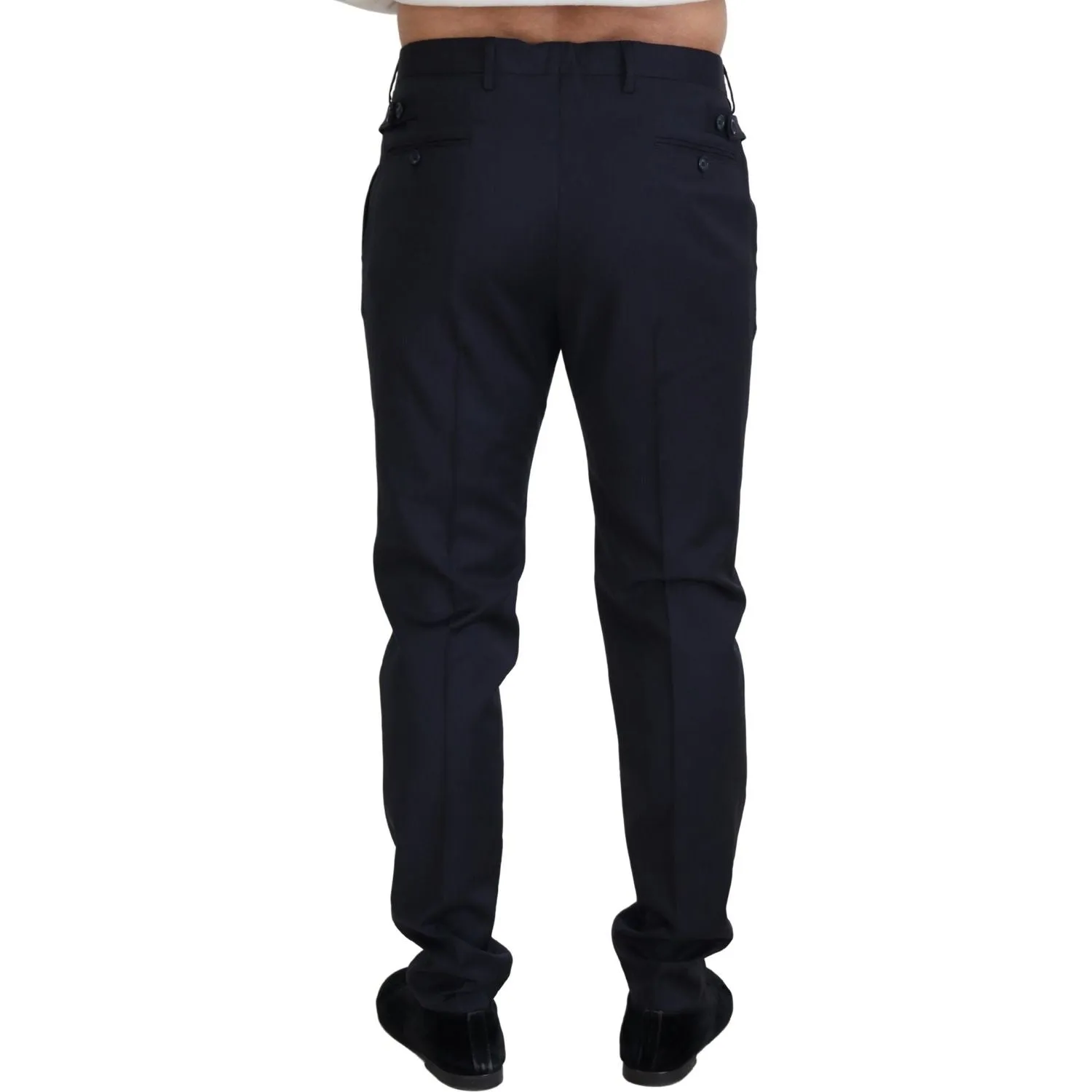 Dolce & Gabbana Elegant Blue Wool Blend Trousers