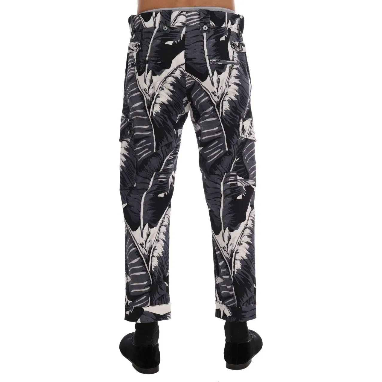 Dolce & Gabbana Elegant Capri Casual Pants in Banana Leaf Print