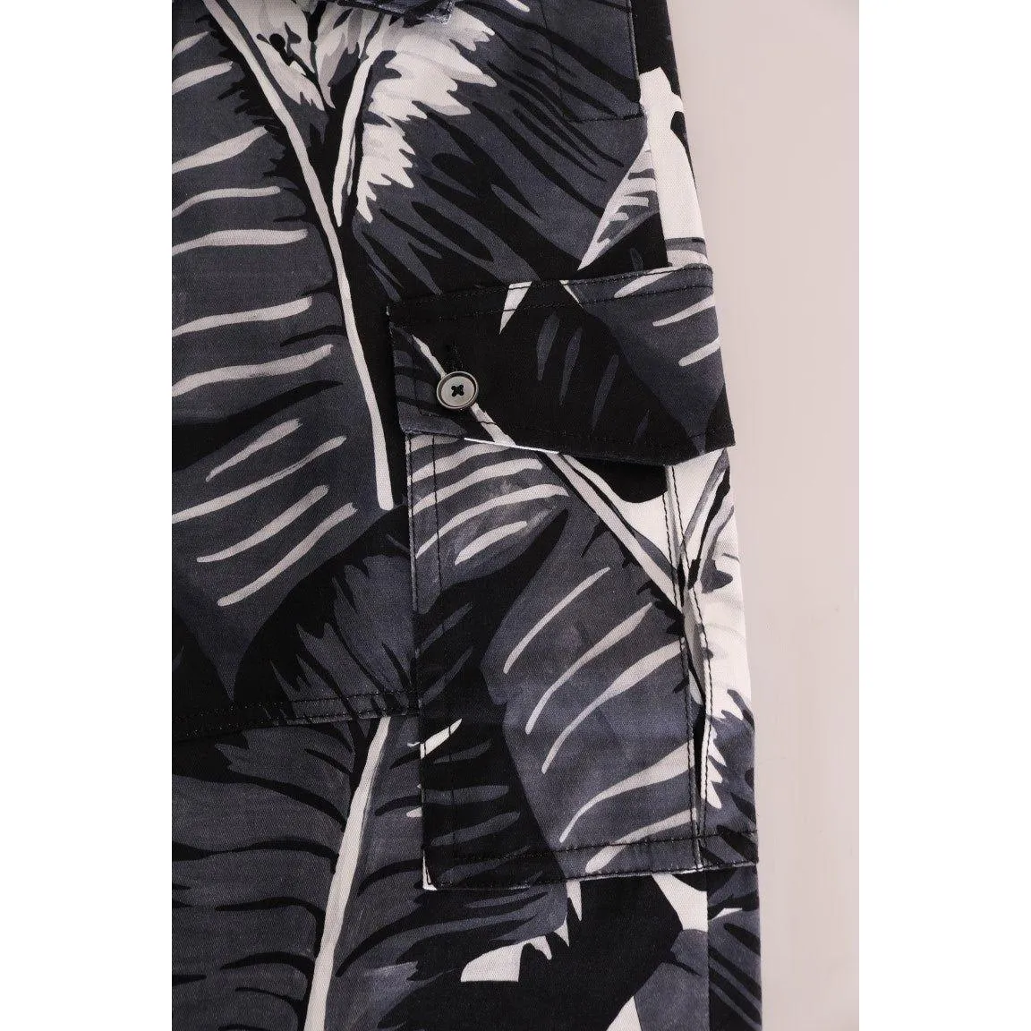 Dolce & Gabbana Elegant Capri Casual Pants in Banana Leaf Print