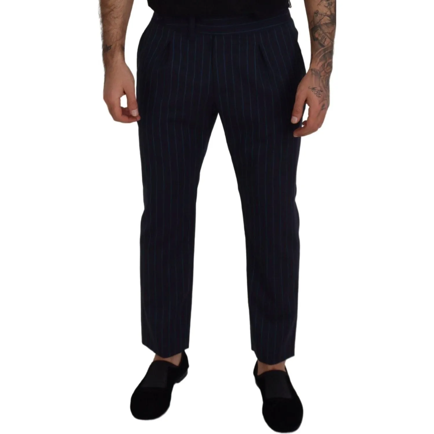 Dolce & Gabbana Elegant Stripe Virgin Wool Trousers