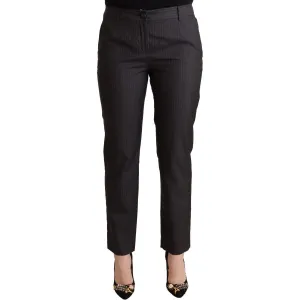 Dolce & Gabbana Elegant Tailored Virgin Wool and Silk Pants