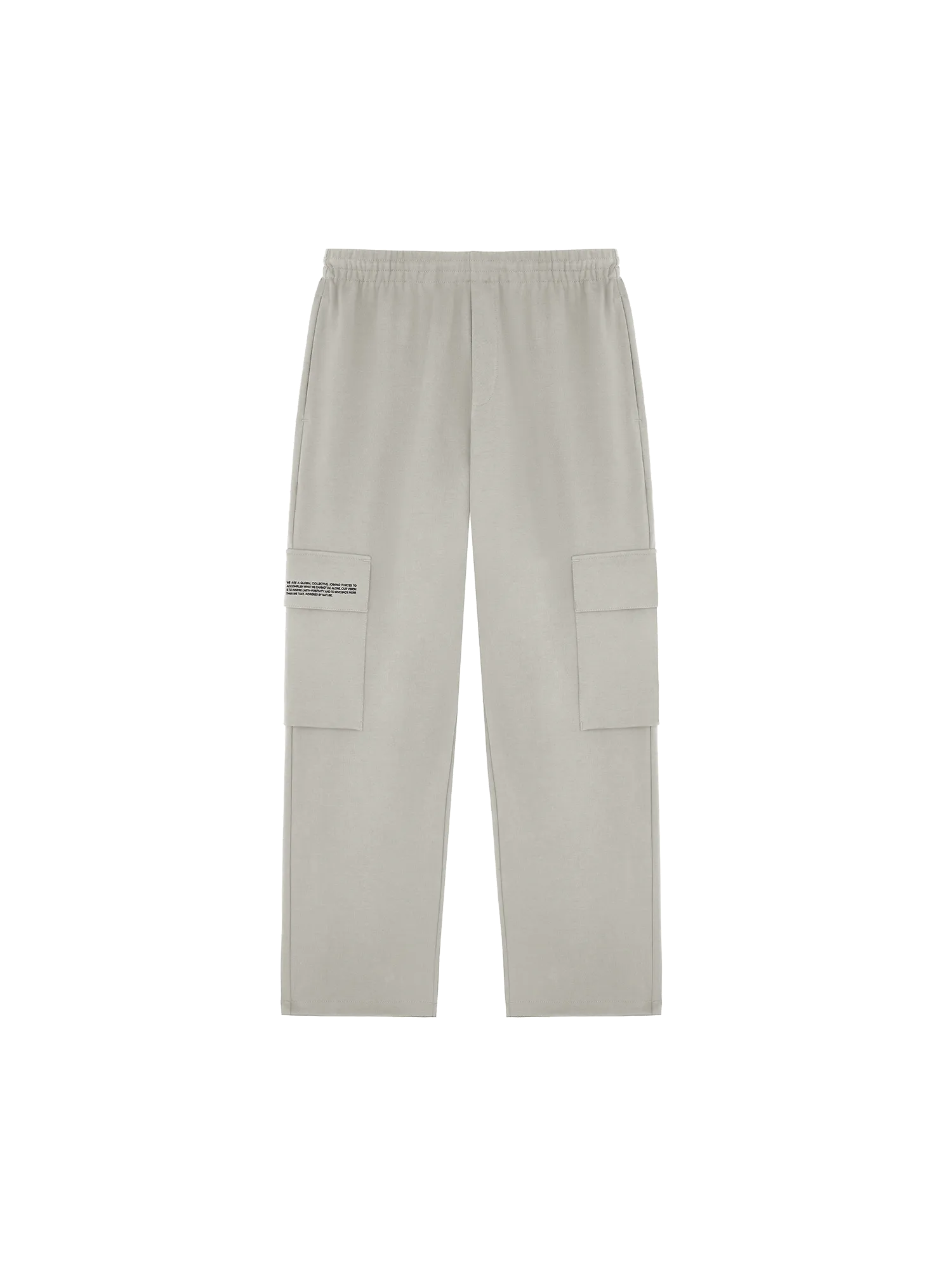 Double Jersey Cargo Track Pants—stone