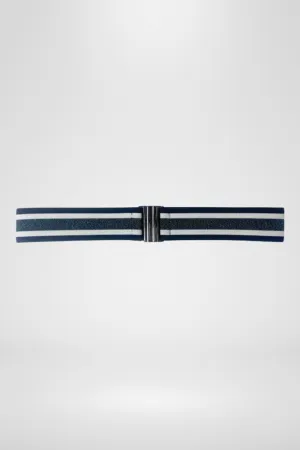 Elastic Belt By 365 Days - Pewter Stripe