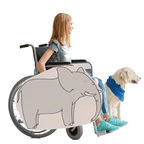 Elephant 2 Wheelchair Costume Child's