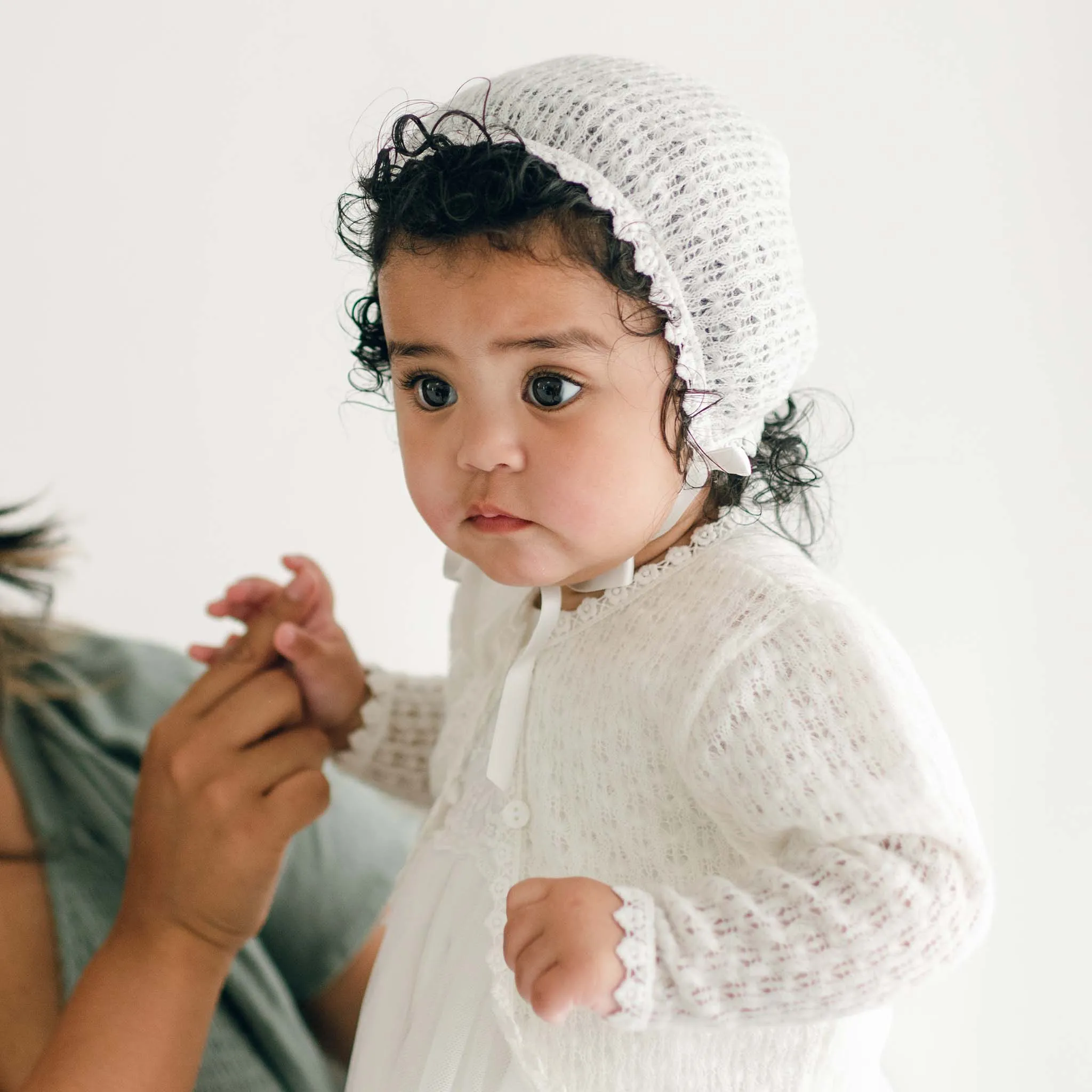 Eliza Christening Knit Bonnet