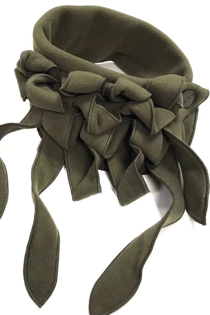 Ellie - Olive Collar Scarf