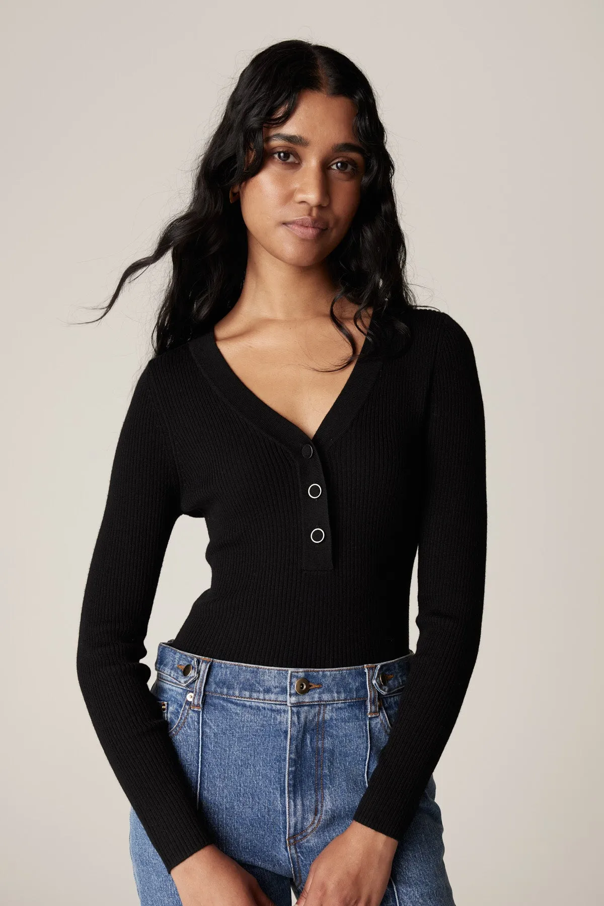 Elsa Merino Jumper - Black