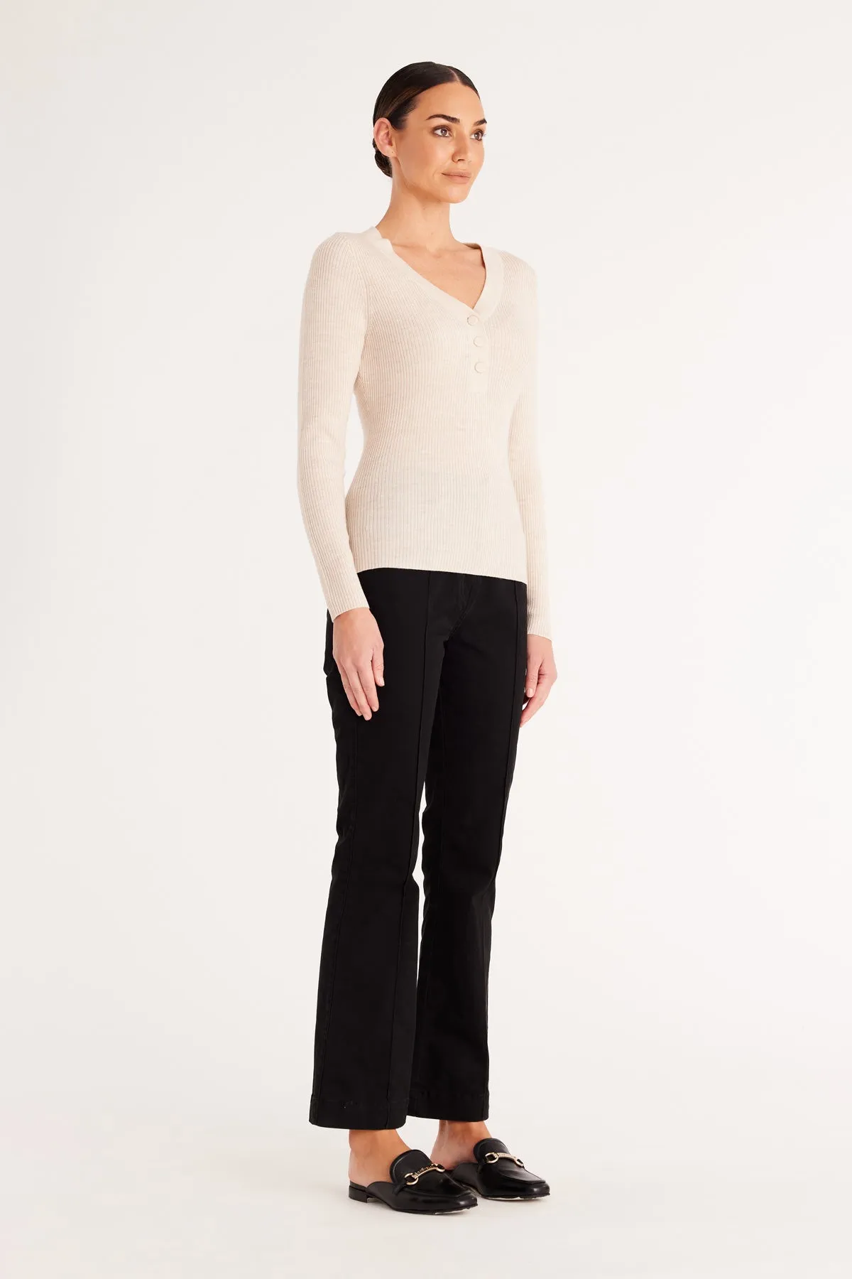 Elsa Merino Jumper - Wheat