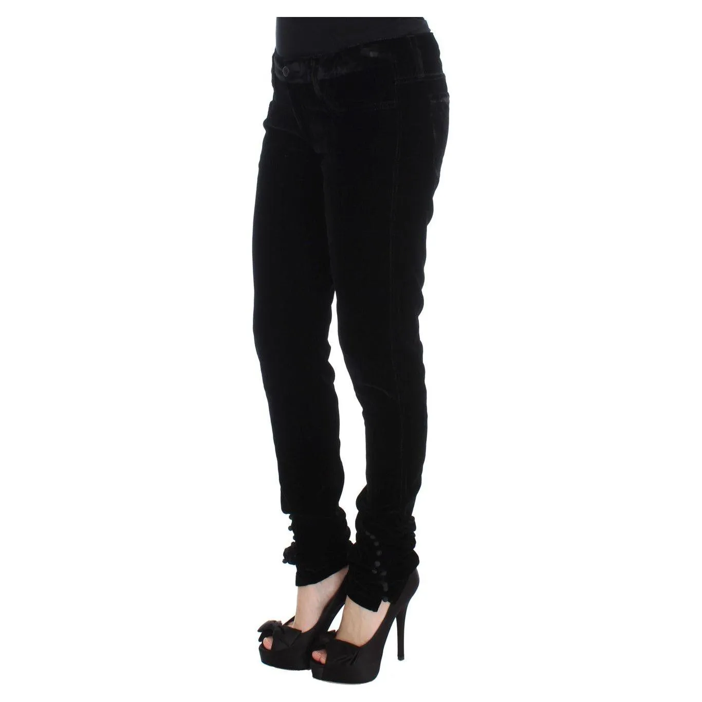 Ermanno Scervino Elegant Black Slim Fit Trousers