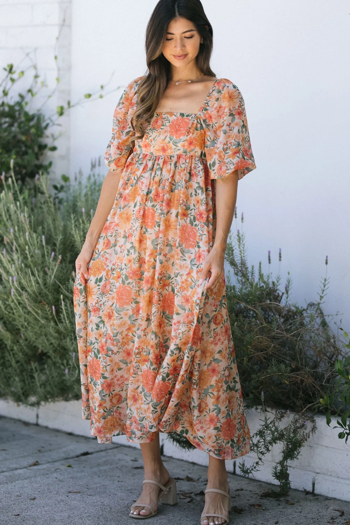 Estelle Babydoll Maxi Dress