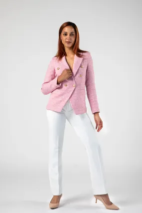 Eternal Tweed Jacket with White Pant Set