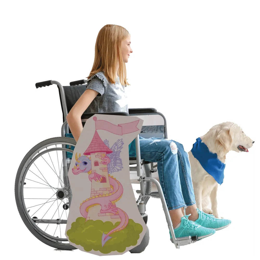 Fairy Tale Tower with Dragon Wheelchair Costume Child's