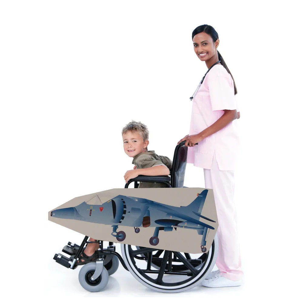 Fighter Jet Plane Wheelchair Costume Child's